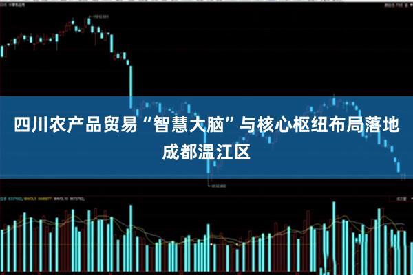 四川农产品贸易“智慧大脑”与核心枢纽布局落地成都温江区